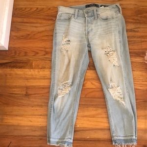 Hollister boyfriend jeans low rise